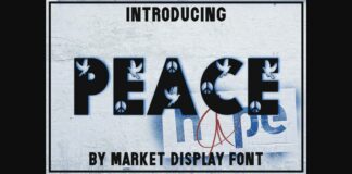 Peace Font Poster 1