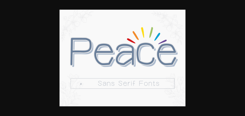 Peace Font Poster 1