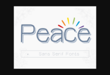 Peace Font Poster 1