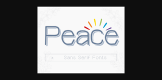 Peace Font Poster 1