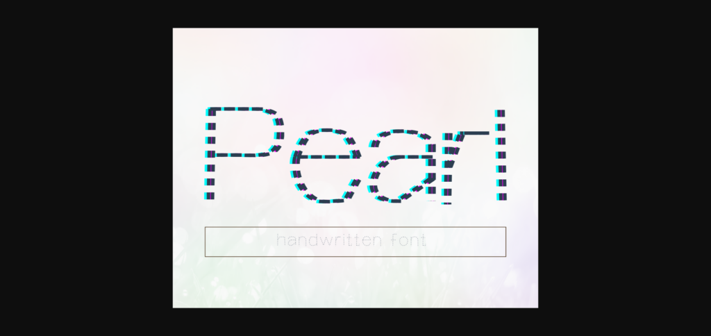 Pearl Font Poster 3