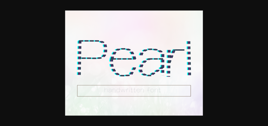 Pearl Font Poster 3