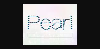 Pearl Font Poster 1