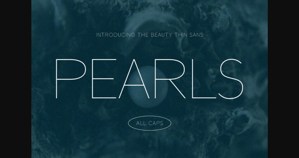 Pearls Font Poster 3