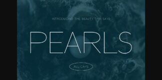 Pearls Font Poster 1