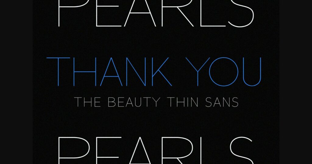 Pearls Font Poster 7