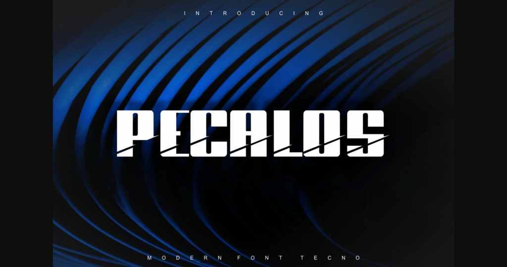 Pecalos Font Poster 3