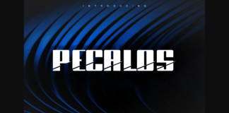 Pecalos Font Poster 1