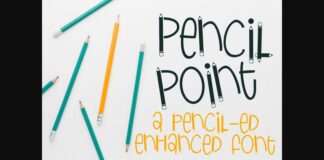 Pencil Point Font Poster 1