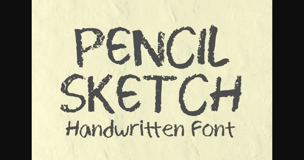 Pencil Sketch Font Poster 3