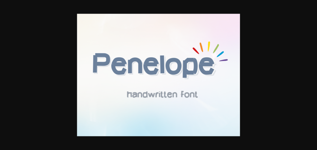 Penelope Font Poster 3