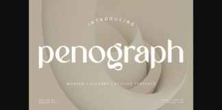 Penograph Font Poster 1