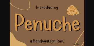 Penuche Font Poster 1