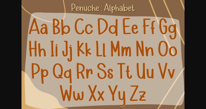 Penuche Font Poster 5