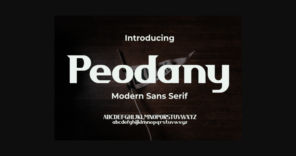 Peodany Font Poster 3