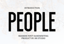 People Font Poster 1