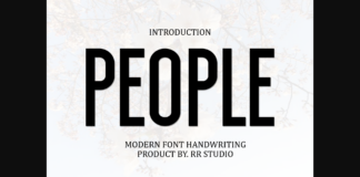 People Font Poster 1