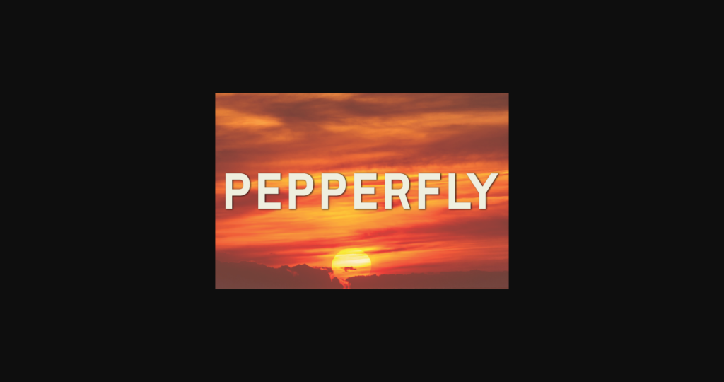 Pepperfly Font Poster 3