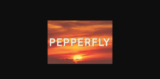 Pepperfly Font Poster 1