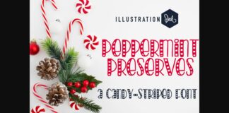 Peppermint Preserves Font Poster 1