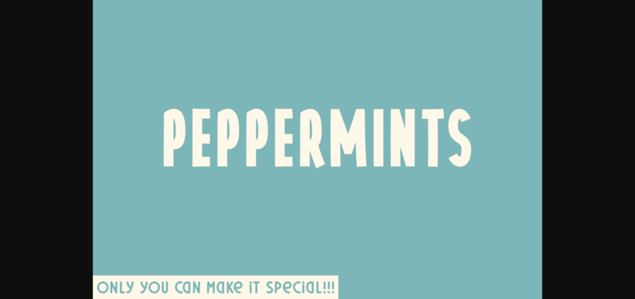 Peppermints Font Poster 3