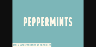 Peppermints Font Poster 1