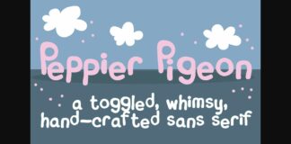 Peppy Pigeon Font Poster 1