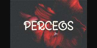 Perceos Font Poster 1