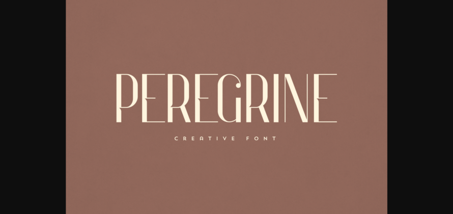 Peregrine Font Poster 3