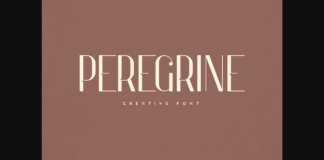 Peregrine Font Poster 1