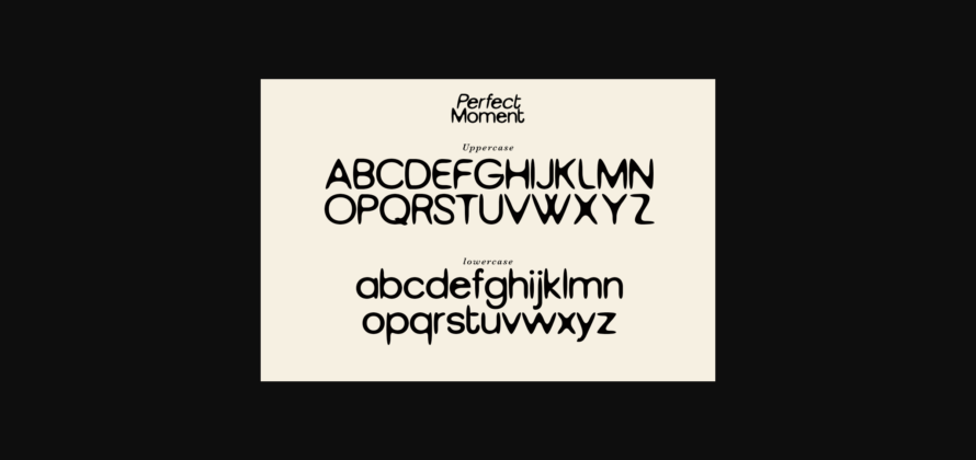 Perfect Moment Font Poster 6