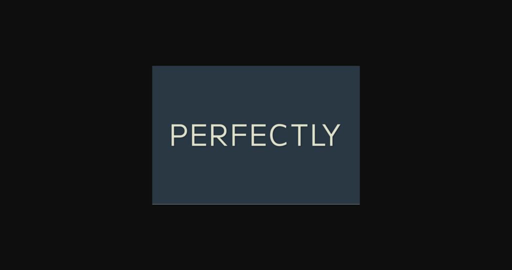 Perfectly Font Poster 3