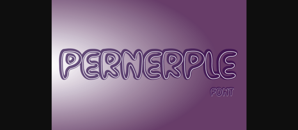 Pernerple Font Poster 3