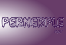 Pernerple Font Poster 1