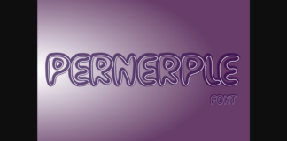 Pernerple Font Poster 1