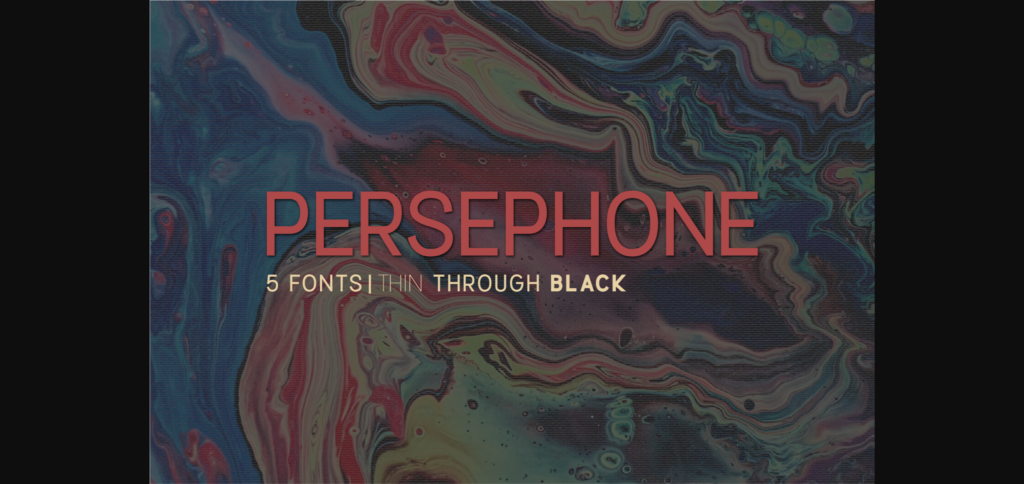 Persephone Font Poster 3