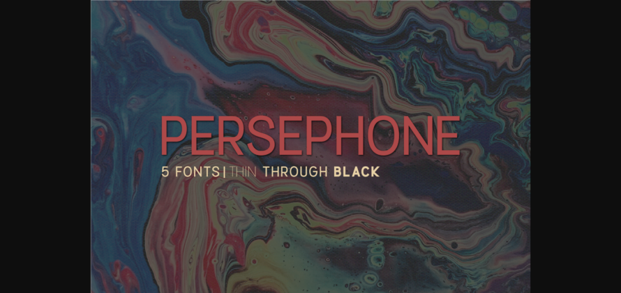 Persephone Font Poster 3