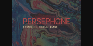 Persephone Font Poster 1