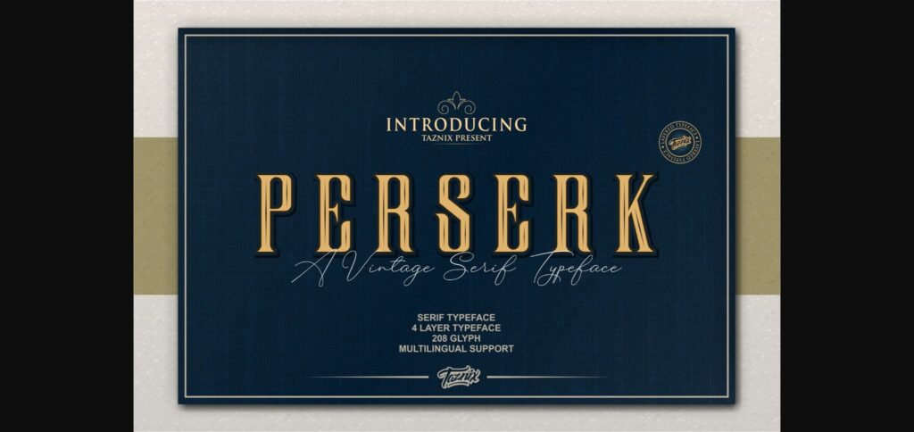 Perserk Font Poster 3