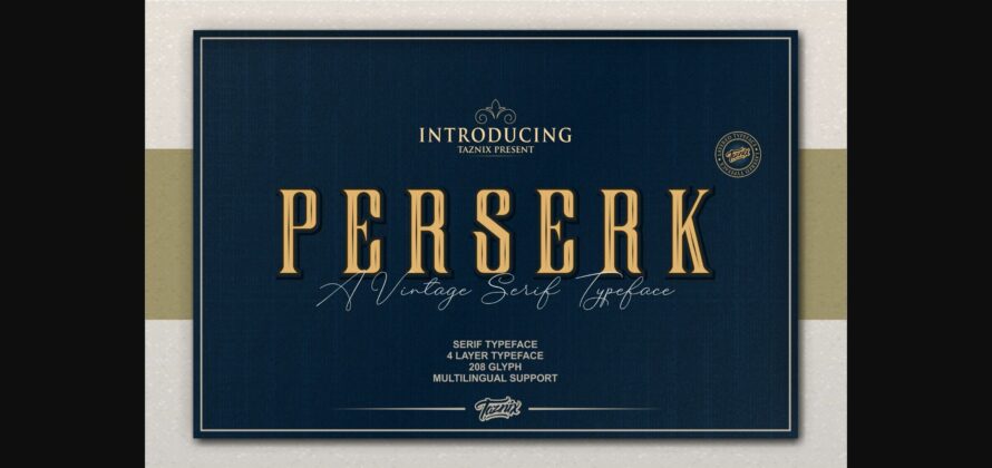 Perserk Font Poster 3