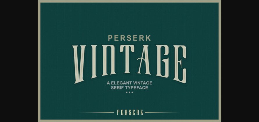 Perserk Font Poster 4