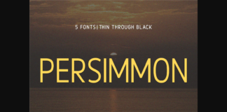 Persimmon Font Poster 1