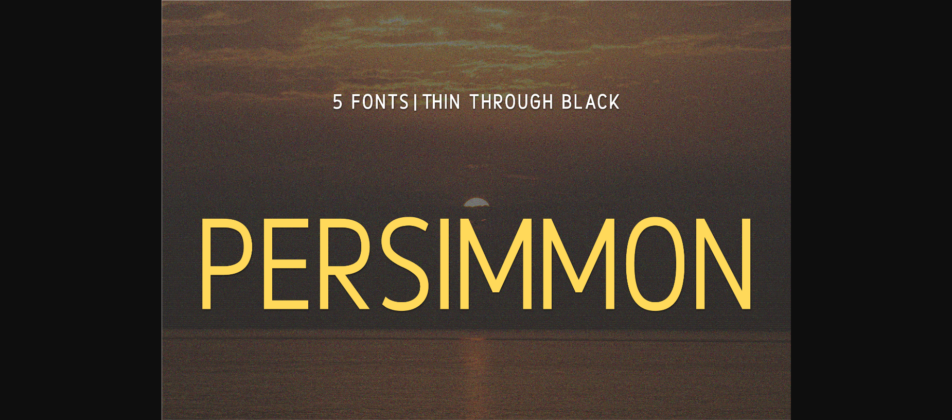 Persimmon Font Poster 1