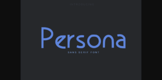 Persona Font Poster 1