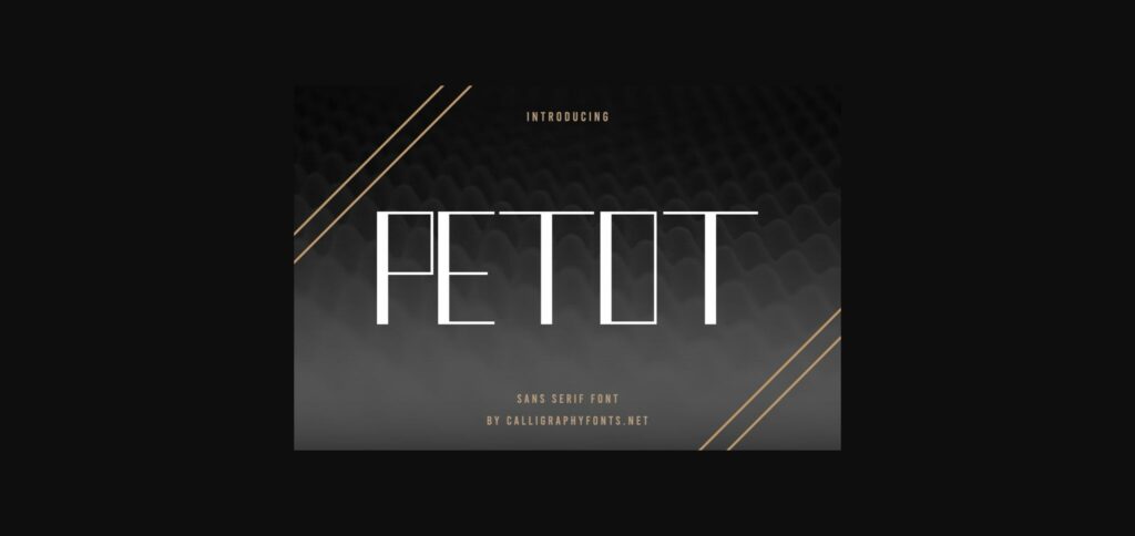 Petot Font Poster 1