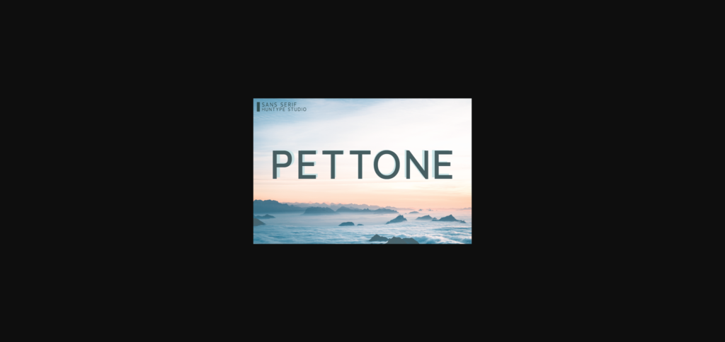 Pettone Font Poster 3