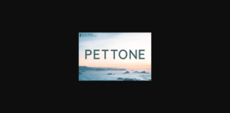 Pettone Font Poster 1