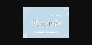 Peuple Font Poster 1