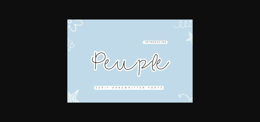 Peuple Font Poster 1