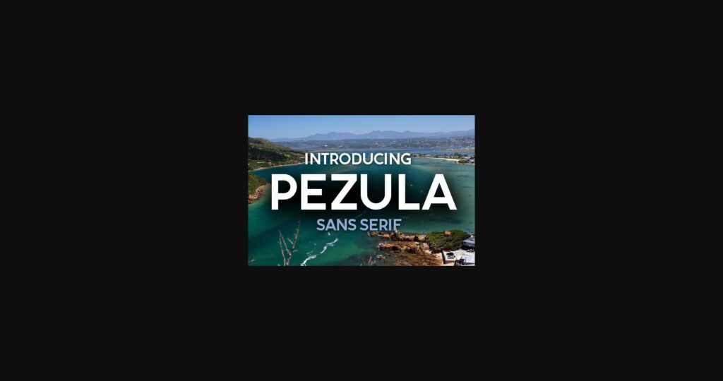 Pezula Font Poster 3